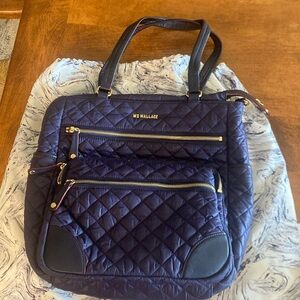 MZ Wallace nylon/ leather Crosby tote. Color Boysenberry .New but without tags.